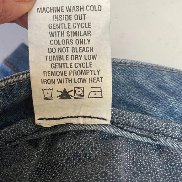 Anthro Level 99 Womens Lily Crop Skinny Straight Leg Mid Rise Med Wash Jeans 30 - Picture 10 of 11